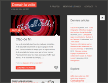Tablet Screenshot of demainlaveille.fr